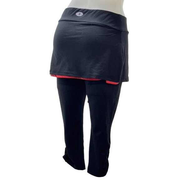 ALEX + ABBY Women's Black and Coral Exercise Pants Workout Running Gear Size S - Picture 2 of 8